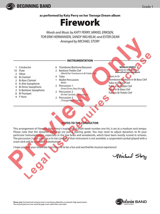 Firework As performed by Katy Perry on her Teenage Dream Album 總譜 | 小雅音樂 Hsiaoya Music