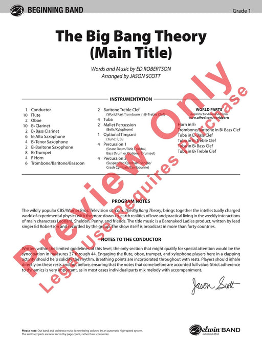 The Big Bang Theory (Main Title) 總譜 | 小雅音樂 Hsiaoya Music