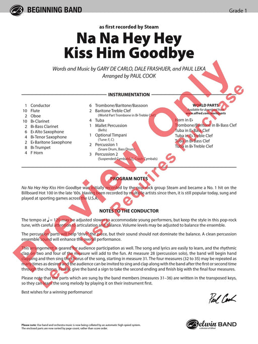 Na Na Hey Hey Kiss Him Goodbye As Recorded by Steam 總譜 | 小雅音樂 Hsiaoya Music