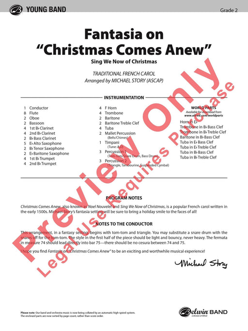 Fantasia on "Christmas Comes Anew" Sing We Now of Christmas 幻想曲 總譜 | 小雅音樂 Hsiaoya Music