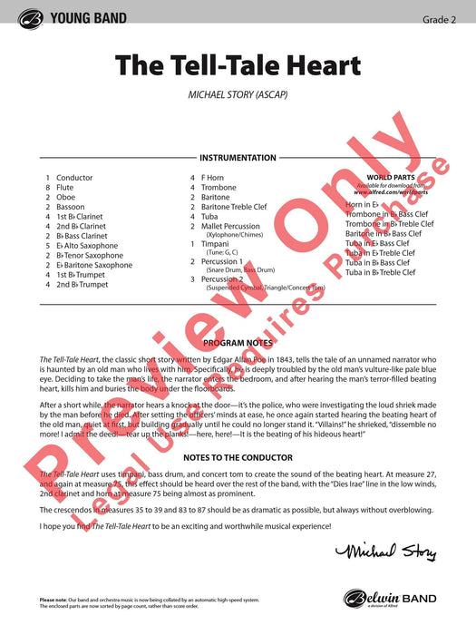 The Tell-Tale Heart 總譜 | 小雅音樂 Hsiaoya Music