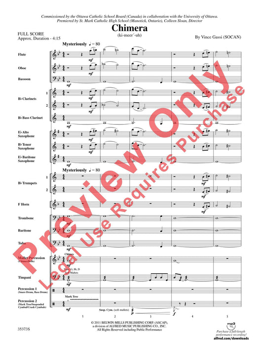 Chimera (Ki-meer'-uh) 總譜 | 小雅音樂 Hsiaoya Music