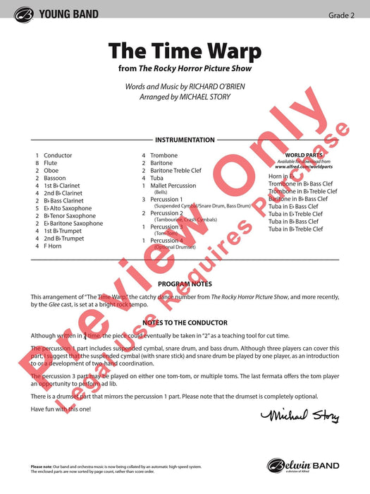 The Time Warp (from The Rocky Horror Picture Show) 總譜 | 小雅音樂 Hsiaoya Music