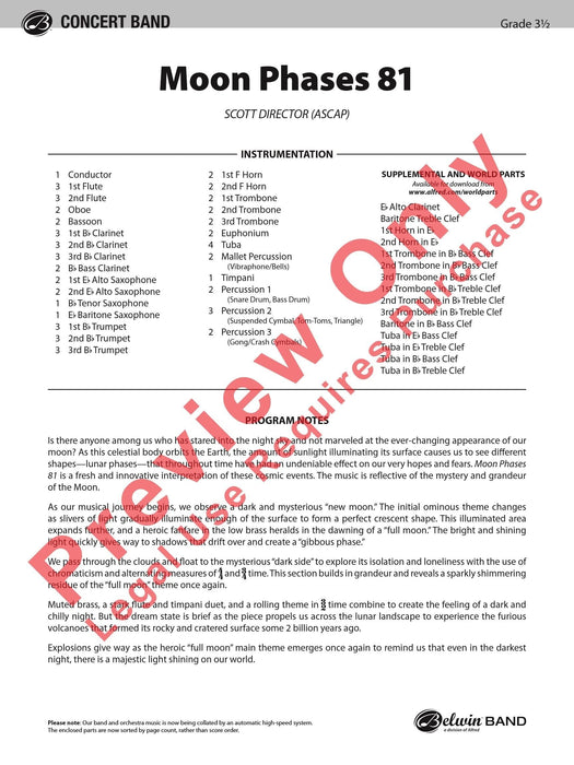 Moon Phases 81 總譜 | 小雅音樂 Hsiaoya Music