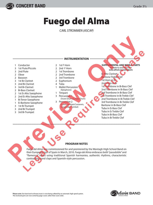 Fuego del Alma 總譜 | 小雅音樂 Hsiaoya Music