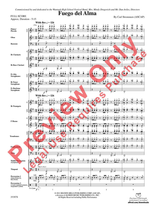 Fuego del Alma 總譜 | 小雅音樂 Hsiaoya Music