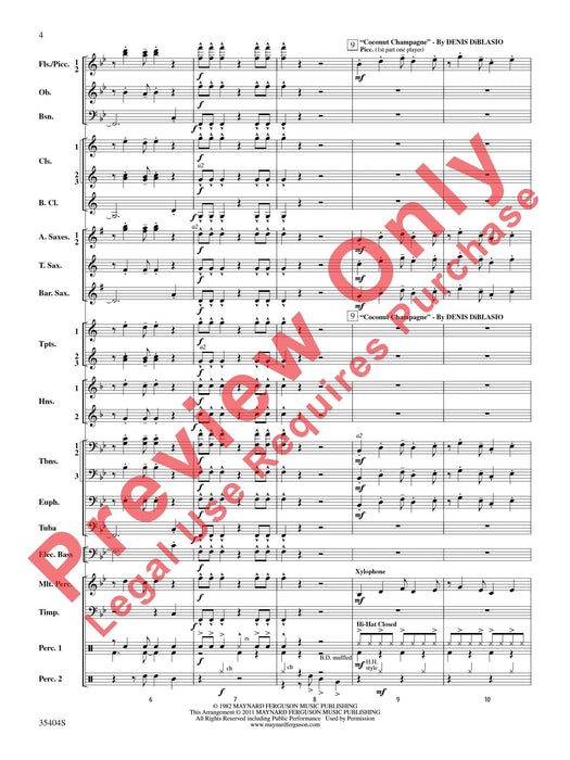 Maynard Madness Featuring: Coconut Champagne / Gonna Fly Now (Theme from Rocky) 主題 總譜 | 小雅音樂 Hsiaoya Music