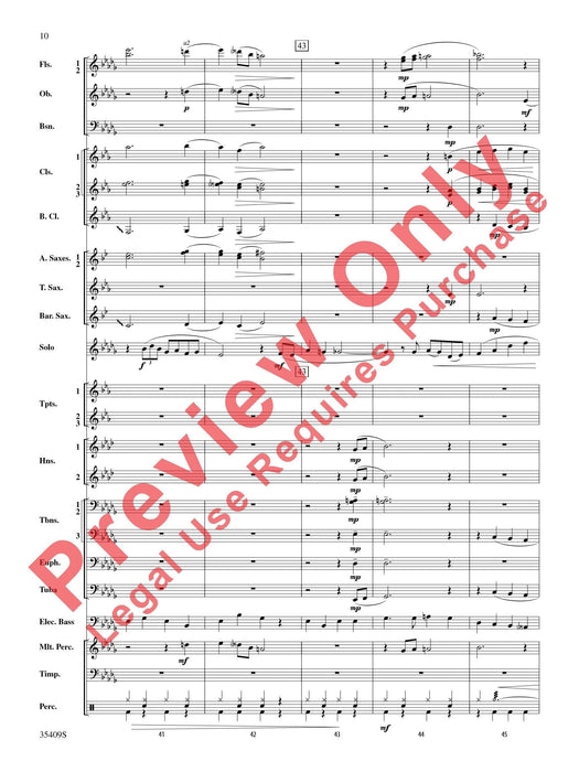 Star Dust For E-flat Alto Saxophone or B-flat Trumpet Solo with Band Accompaniment 中音薩氏管 小號 獨奏 伴奏 總譜 | 小雅音樂 Hsiaoya Music