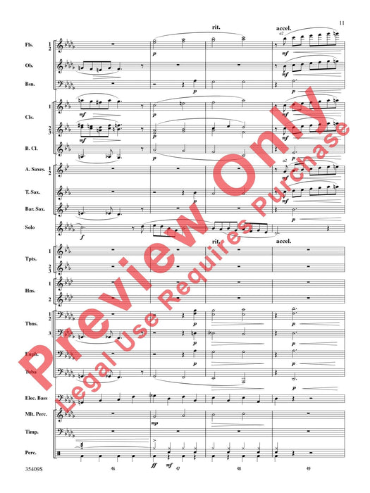 Star Dust For E-flat Alto Saxophone or B-flat Trumpet Solo with Band Accompaniment 中音薩氏管 小號 獨奏 伴奏 總譜 | 小雅音樂 Hsiaoya Music