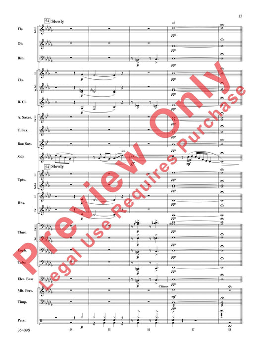 Star Dust For E-flat Alto Saxophone or B-flat Trumpet Solo with Band Accompaniment 中音薩氏管 小號 獨奏 伴奏 總譜 | 小雅音樂 Hsiaoya Music