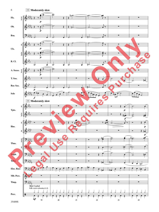 Star Dust For E-flat Alto Saxophone or B-flat Trumpet Solo with Band Accompaniment 中音薩氏管 小號 獨奏 伴奏 總譜 | 小雅音樂 Hsiaoya Music