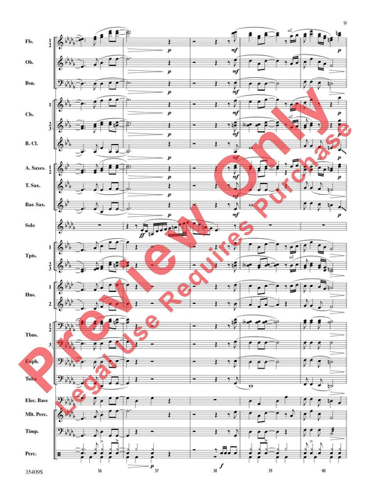 Star Dust For E-flat Alto Saxophone or B-flat Trumpet Solo with Band Accompaniment 中音薩氏管 小號 獨奏 伴奏 總譜 | 小雅音樂 Hsiaoya Music