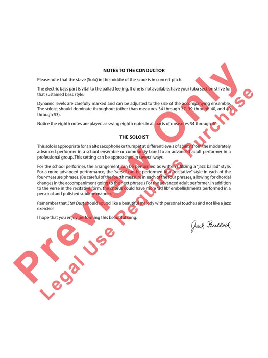 Star Dust For E-flat Alto Saxophone or B-flat Trumpet Solo with Band Accompaniment 中音薩氏管 小號 獨奏 伴奏 | 小雅音樂 Hsiaoya Music