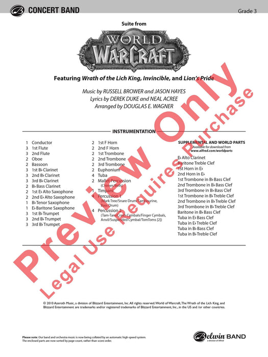World of Warcraft, Suite from Featuring: Wrath of the Lich King / Invincible / Lion's Pride 組曲 | 小雅音樂 Hsiaoya Music