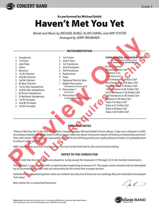 Haven't Met You Yet As performed by Michael Bublé 總譜 | 小雅音樂 Hsiaoya Music