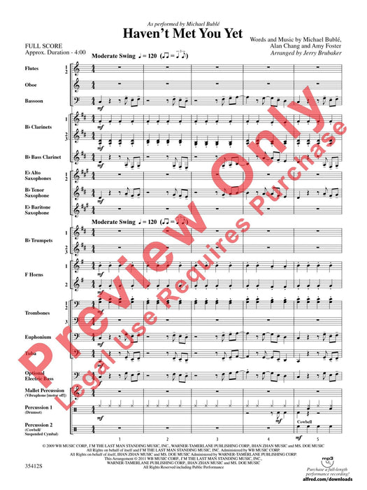 Haven't Met You Yet As performed by Michael Bublé 總譜 | 小雅音樂 Hsiaoya Music