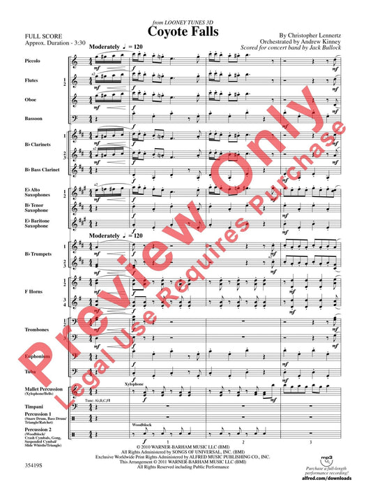 Coyote Falls (from Looney Tunes 3D) 總譜 | 小雅音樂 Hsiaoya Music