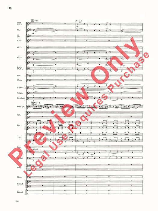 Le Carnaval de Venise For Wynton Marsalis (Trumpet Solo with Band) 狂歡節 小號 獨奏 總譜 | 小雅音樂 Hsiaoya Music