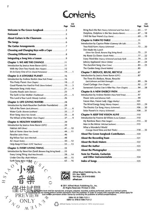 The Green Songbook 43 Songs Arranged for Beginning Guitar 吉他 | 小雅音樂 Hsiaoya Music