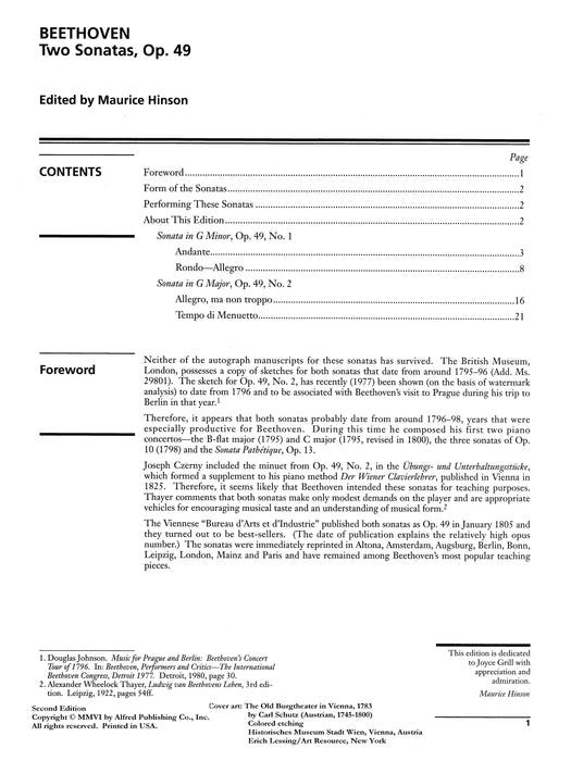 Beethoven: 2 Sonatas, Opus 49 貝多芬 奏鳴曲 作品 | 小雅音樂 Hsiaoya Music