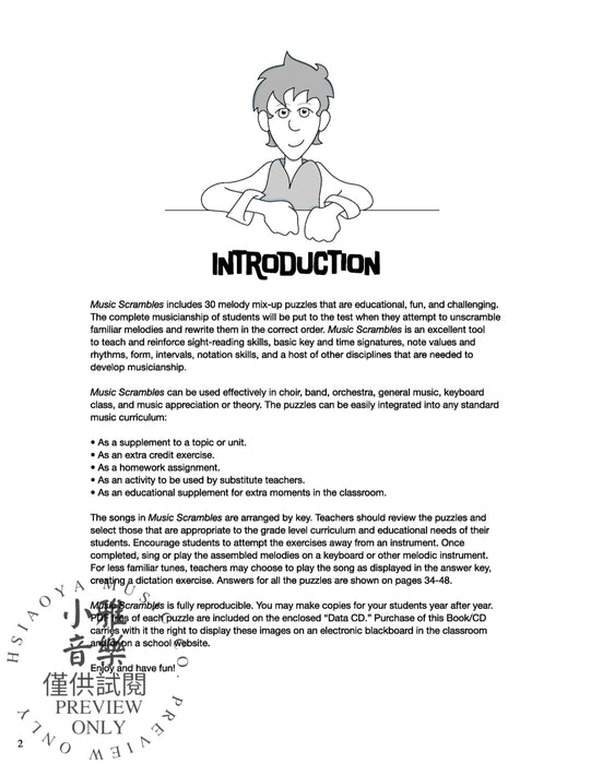 Music Scrambles 30 Melody Mix-Up Puzzles for Classroom and Home Use 旋律 | 小雅音樂 Hsiaoya Music