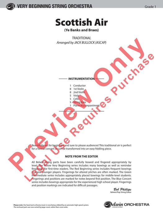 Scottish Air Ye Banks and Braes 總譜 | 小雅音樂 Hsiaoya Music