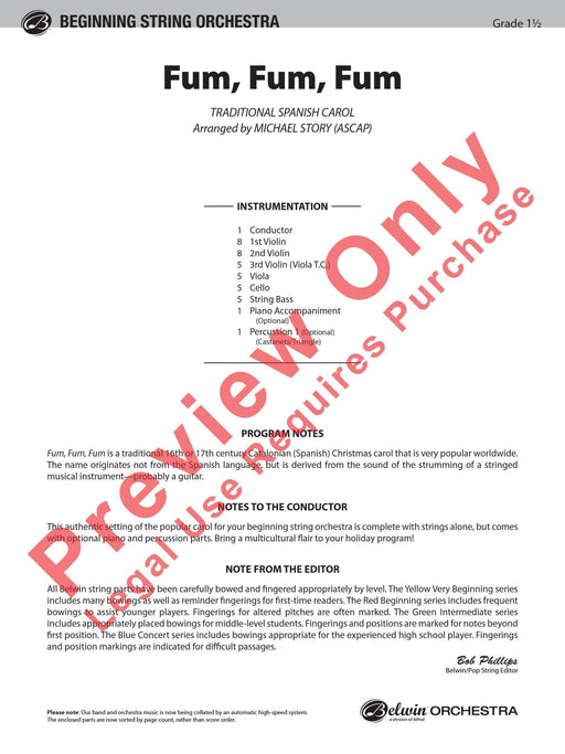 Fum, Fum, Fum 總譜 | 小雅音樂 Hsiaoya Music