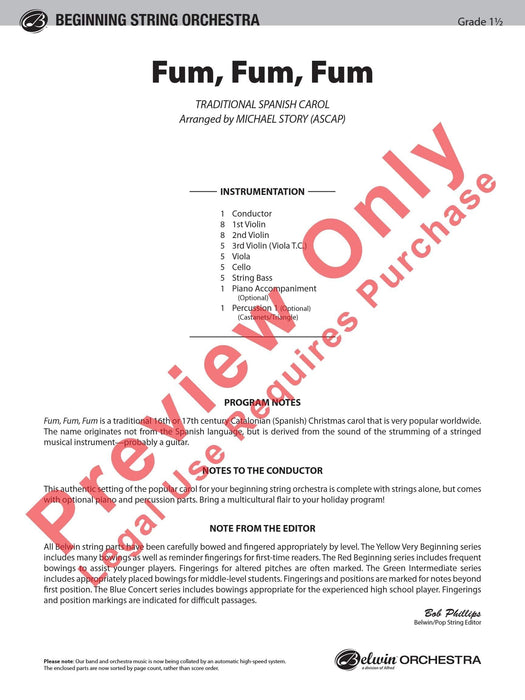 Fum, Fum, Fum 總譜 | 小雅音樂 Hsiaoya Music