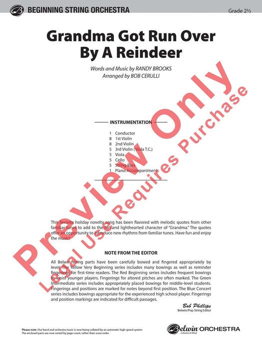 Grandma Got Run Over by a Reindeer 總譜 | 小雅音樂 Hsiaoya Music