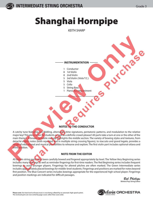 Shanghai Hornpipe 總譜 | 小雅音樂 Hsiaoya Music