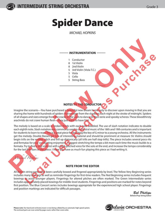 Spider Dance 舞曲 總譜 | 小雅音樂 Hsiaoya Music