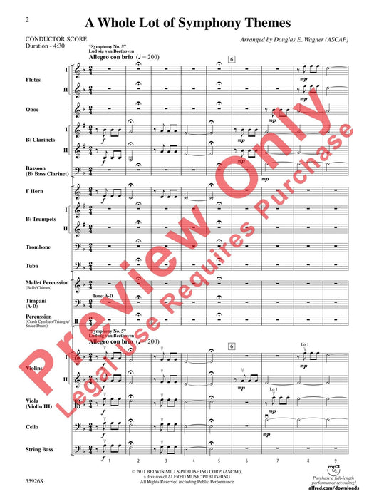 A Whole Lot of Symphony Themes 交響曲 總譜 | 小雅音樂 Hsiaoya Music