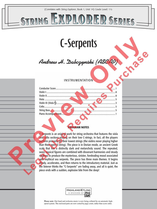 C-Serpents 總譜 | 小雅音樂 Hsiaoya Music