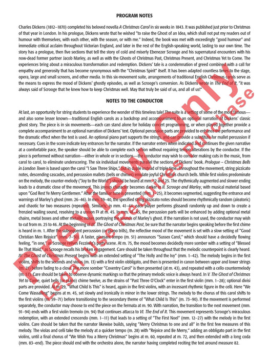 A Dickens Christmas Carol Suite A Suite of English Carols with Optional Narrator 耶誕頌歌 組曲 耶誕頌歌 總譜 | 小雅音樂 Hsiaoya Music