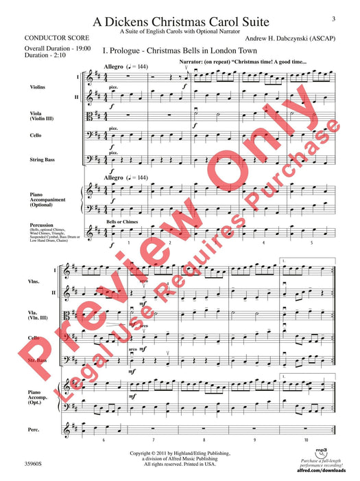 A Dickens Christmas Carol Suite A Suite of English Carols with Optional Narrator 耶誕頌歌 組曲 耶誕頌歌 總譜 | 小雅音樂 Hsiaoya Music