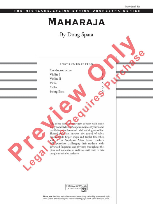 Maharaja 總譜 | 小雅音樂 Hsiaoya Music