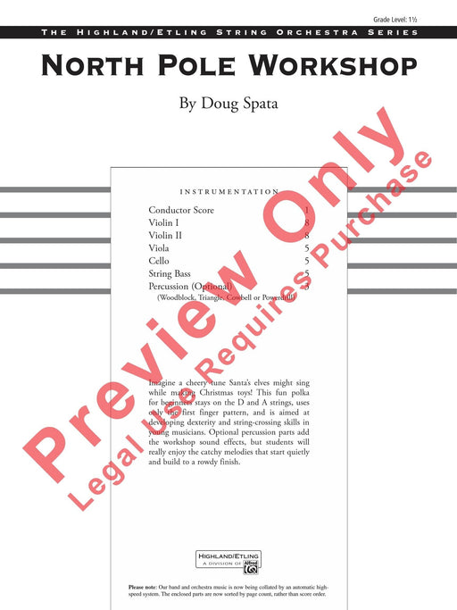 North Pole Workshop 總譜 | 小雅音樂 Hsiaoya Music