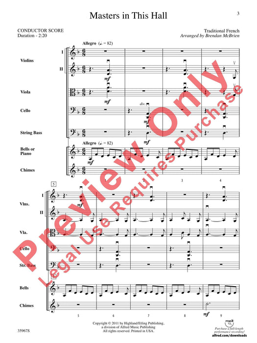 Masters in This Hall 總譜 | 小雅音樂 Hsiaoya Music