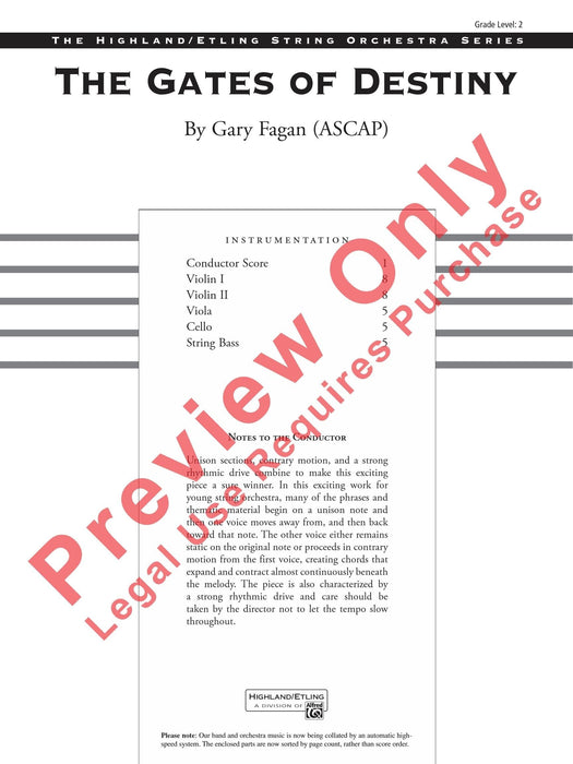 The Gates of Destiny 總譜 | 小雅音樂 Hsiaoya Music