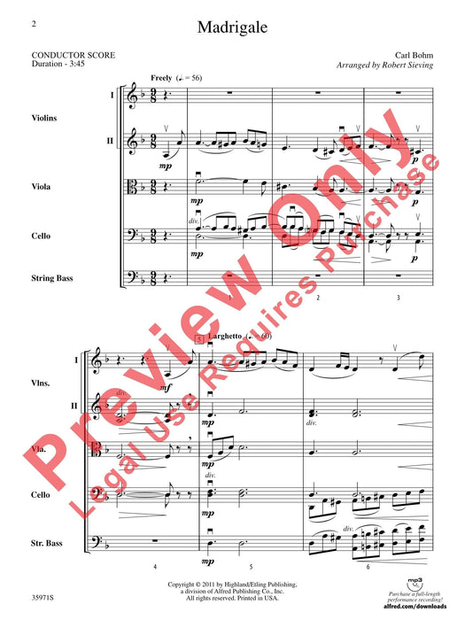 Madrigale 總譜 | 小雅音樂 Hsiaoya Music