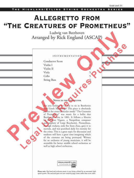 Allegretto from The Creatures of Prometheus 貝多芬 普羅米修斯 | 小雅音樂 Hsiaoya Music