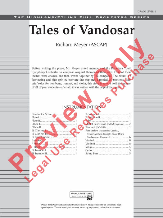 Tales of Vandosar | 小雅音樂 Hsiaoya Music