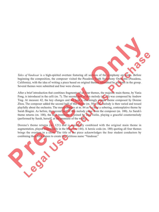 Tales of Vandosar | 小雅音樂 Hsiaoya Music