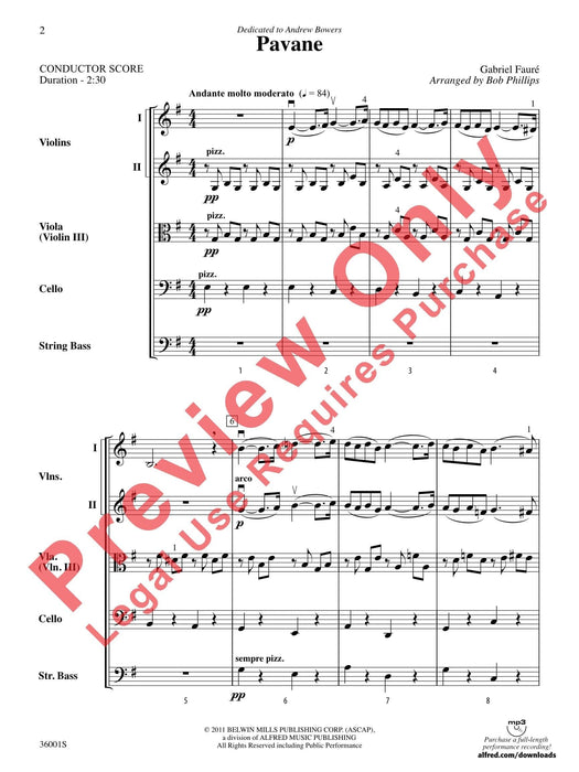 Pavane 佛瑞 帕凡 總譜 | 小雅音樂 Hsiaoya Music