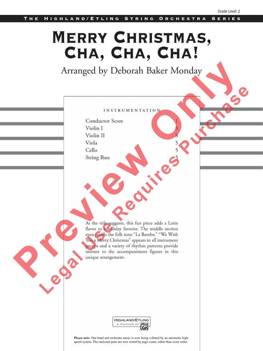 Merry Christmas, Cha, Cha, Cha! 總譜 | 小雅音樂 Hsiaoya Music