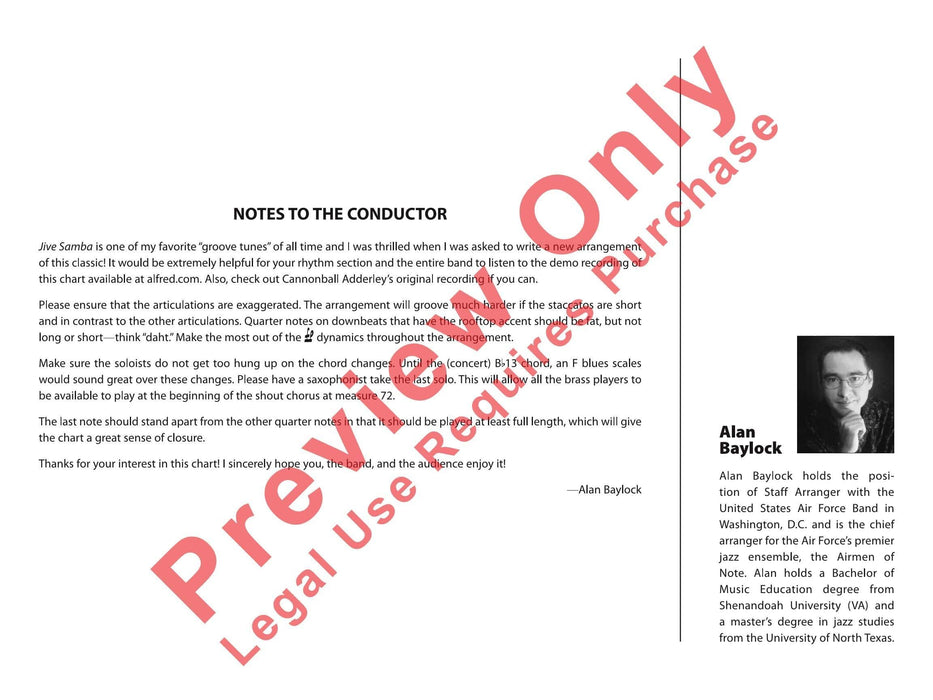 Jive Samba 總譜 | 小雅音樂 Hsiaoya Music