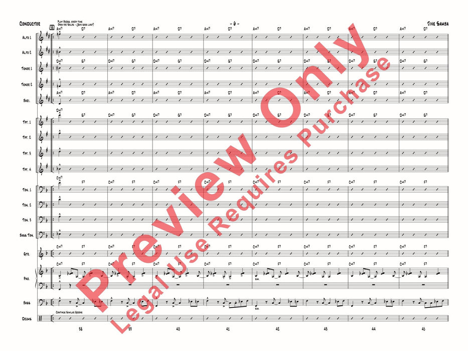 Jive Samba 總譜 | 小雅音樂 Hsiaoya Music