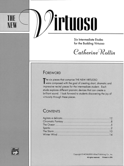 The New Virtuoso Six Intermediate Etudes for the Budding Virtuoso 練習曲 | 小雅音樂 Hsiaoya Music