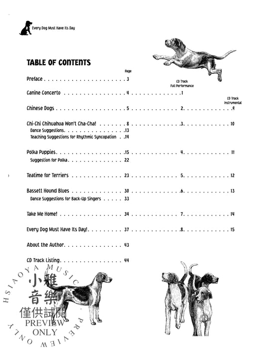 Every Dog Must Have Its Day A Collection of Pieces for Children's Voices & "Arff" Instruments 小品 | 小雅音樂 Hsiaoya Music