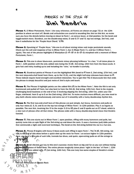 The Lick Vernacular of Classic Rock | 小雅音樂 Hsiaoya Music